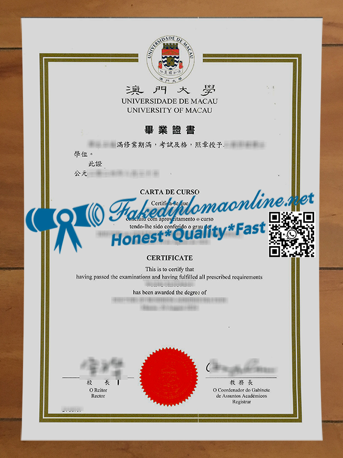 University of Macau degree