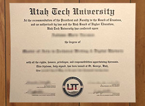 Utah Tech University diploma