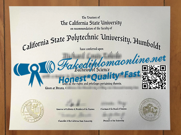 Cal Poly Humboldt diploma