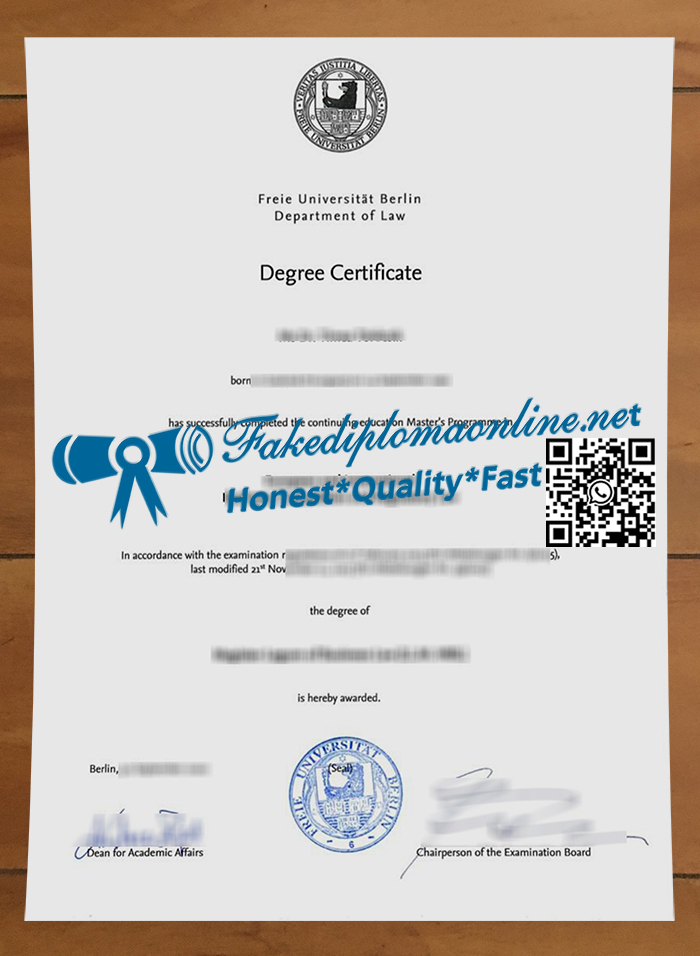 Freie-Universitat-Berlin-diploma