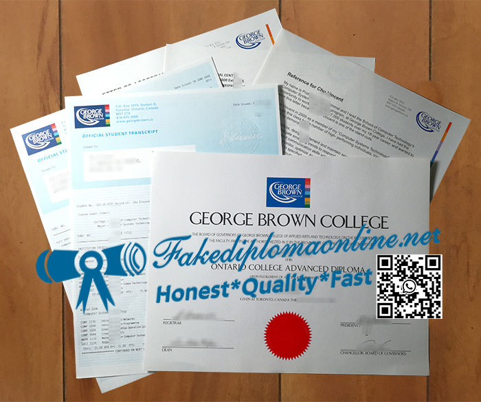 George Brown College degree and transcript