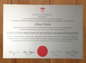 I would like to order a McGill University diploma in Canada