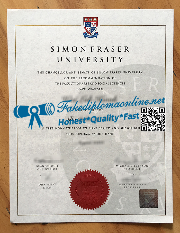 Simon Fraser University diploma