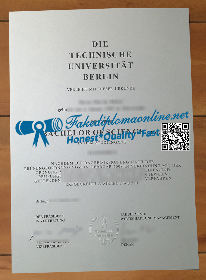 Technische Universität Berlin diploma