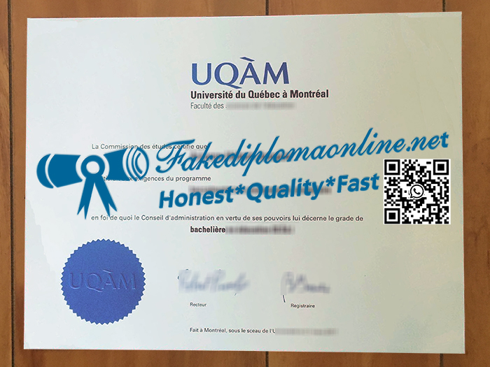 UQAM diploma