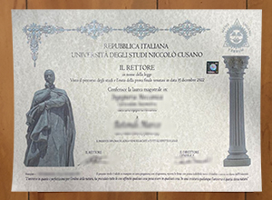 Università degli Studi Niccolò Cusano diploma