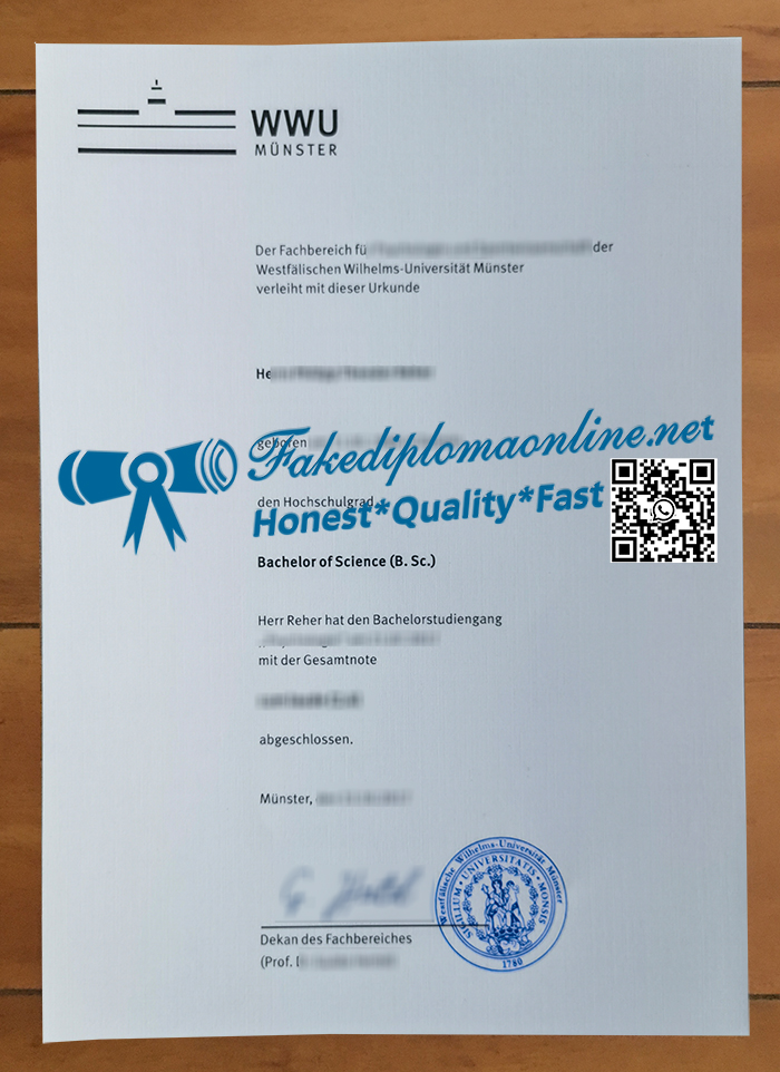 Universität Münster diploma