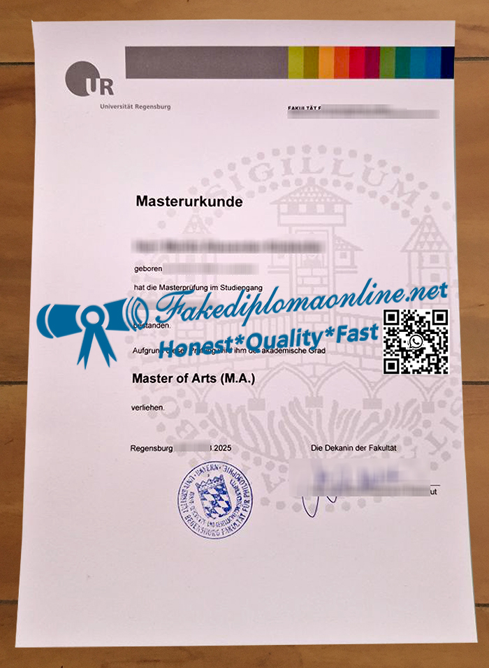 Universität Regensburg diploma