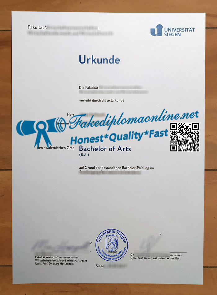 Universität Siegen diploma