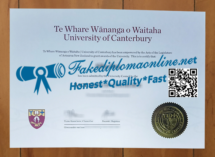 University of Canterbury diploma