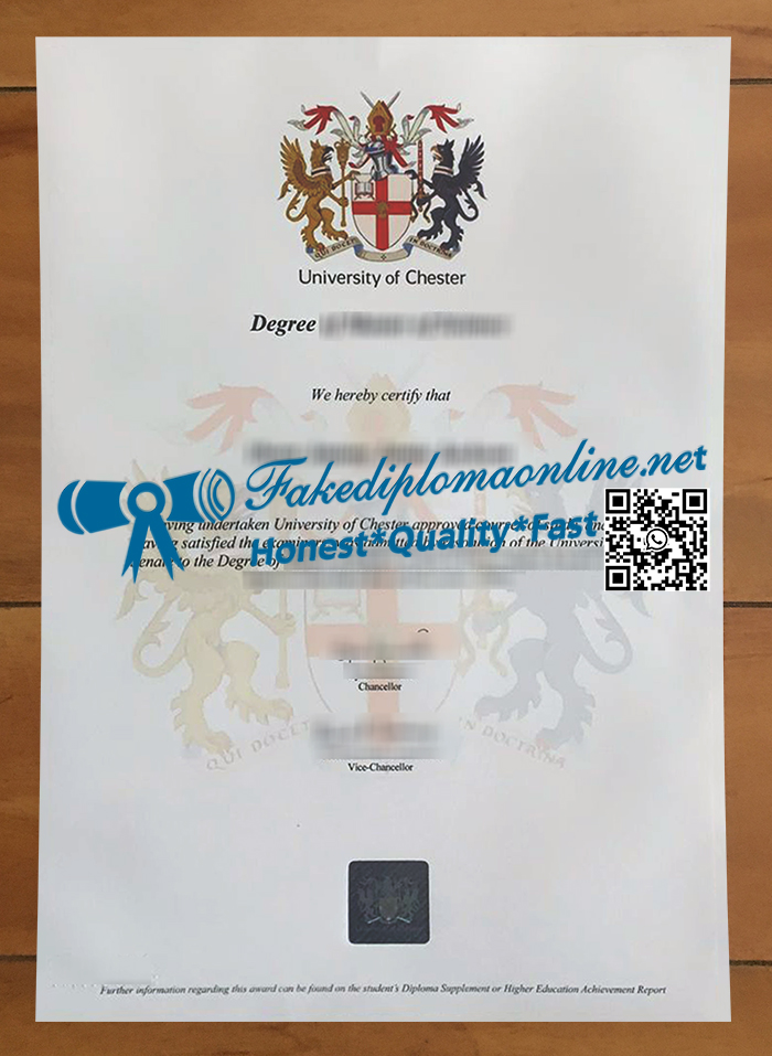 University of Chester diploma
