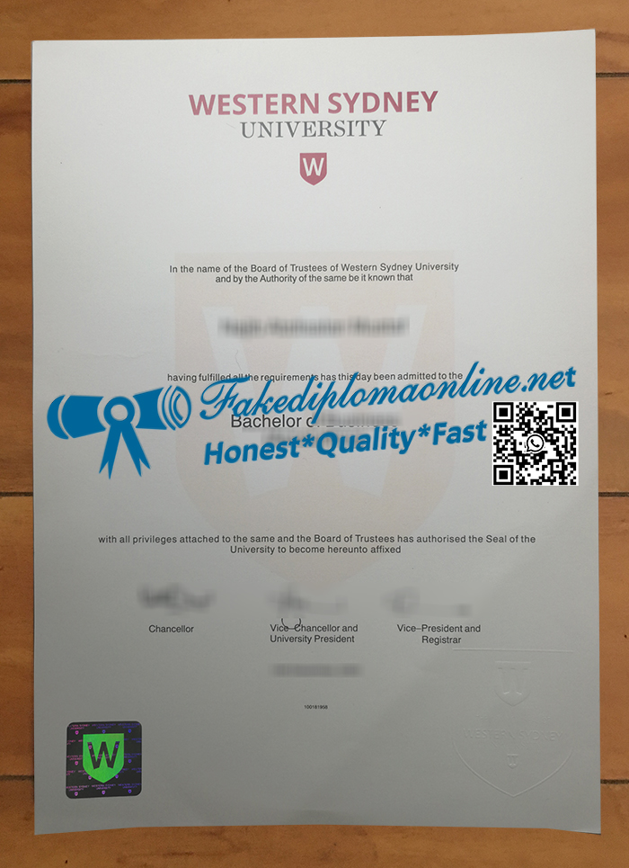 Western Sydney University diploma
