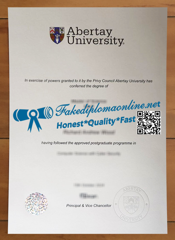 Abertay University diploma