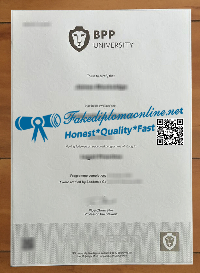BPP University diploma