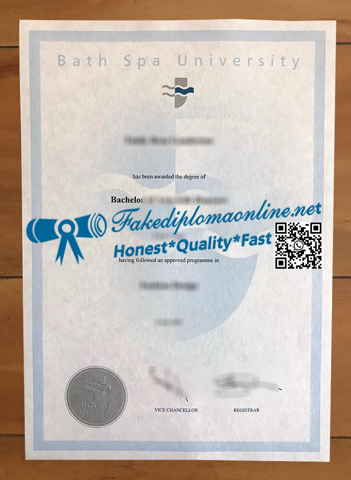 Bath Spa University diploma