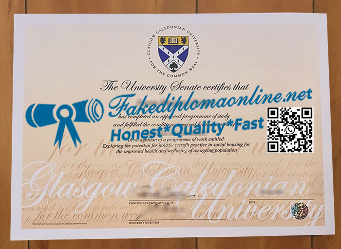 Glasgow Caledonian University diploma