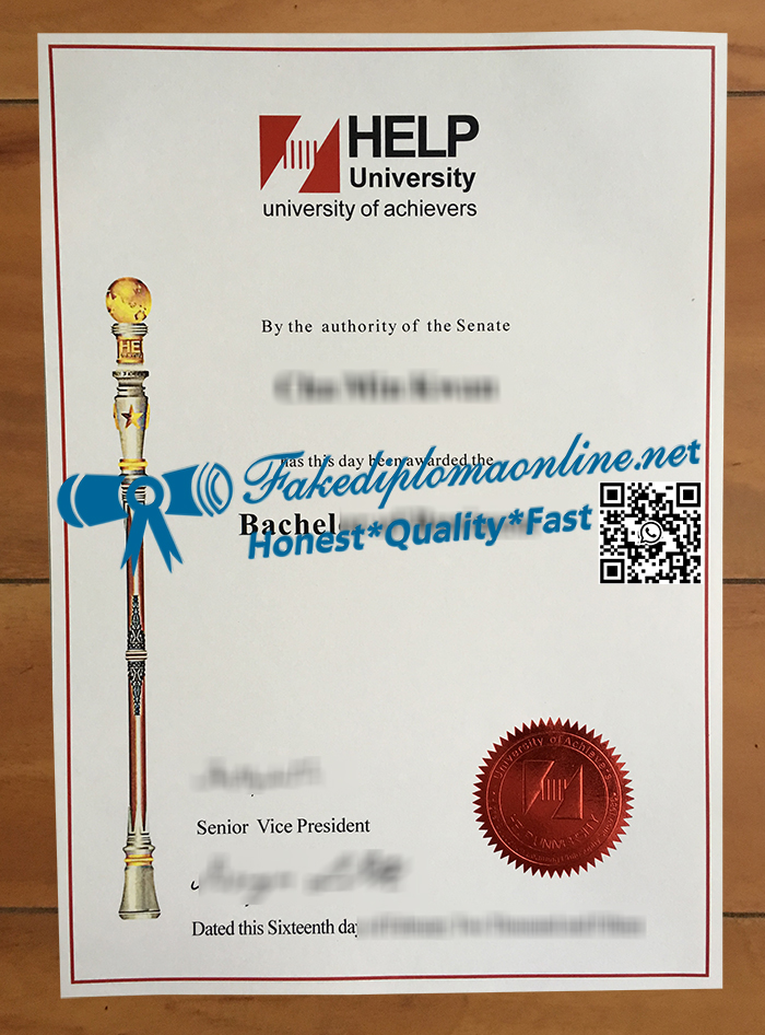 HELP University diploma