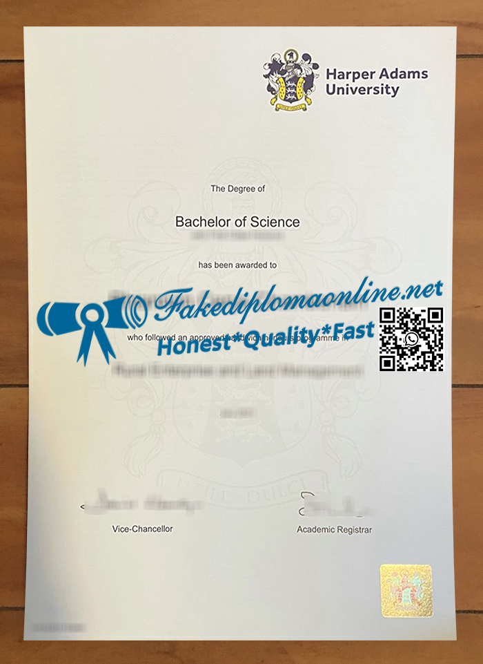 Harper Adams University diploma