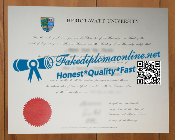 Heriot-Watt University degree