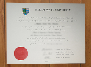 Heriot-Watt University diploma