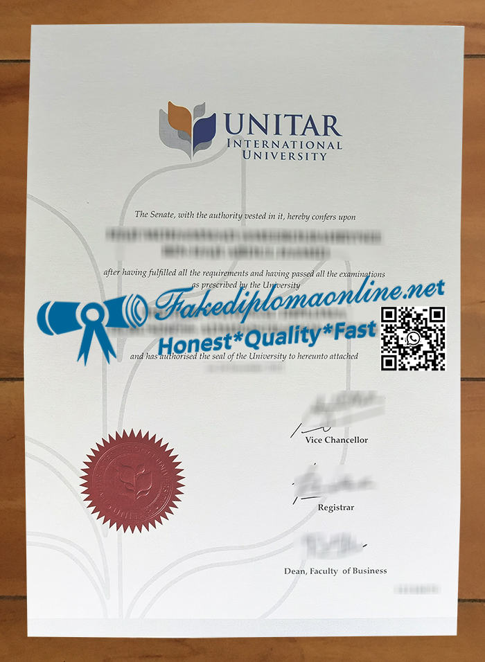 UNITAR International University diploma