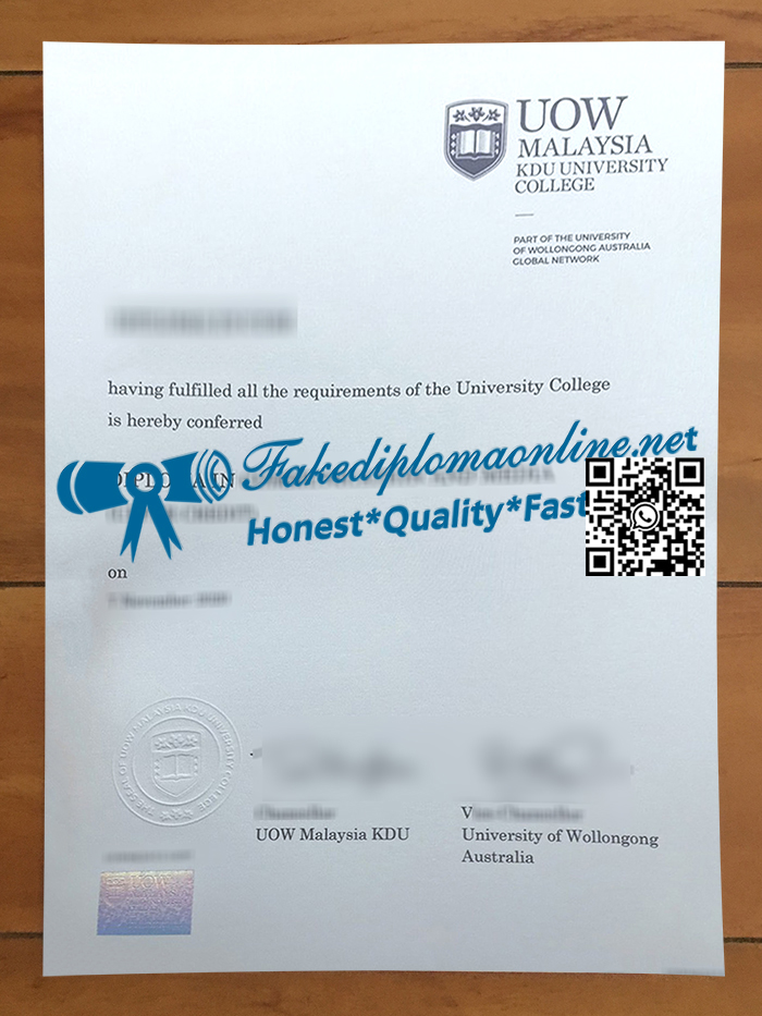 UOW-Malaysia-KDU-diploma