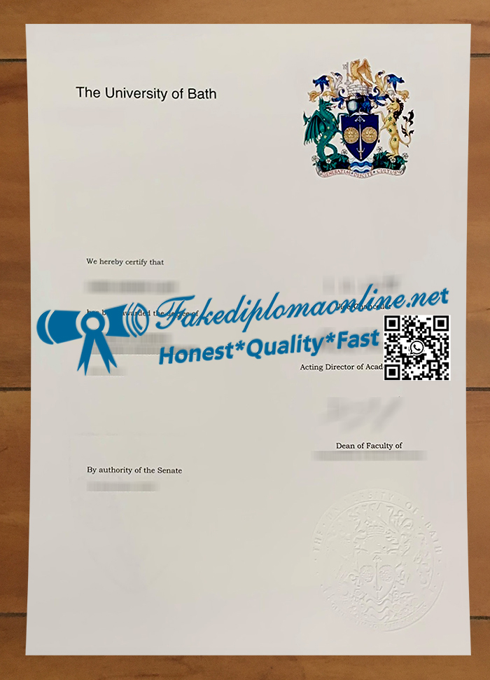 University of Bath diploma