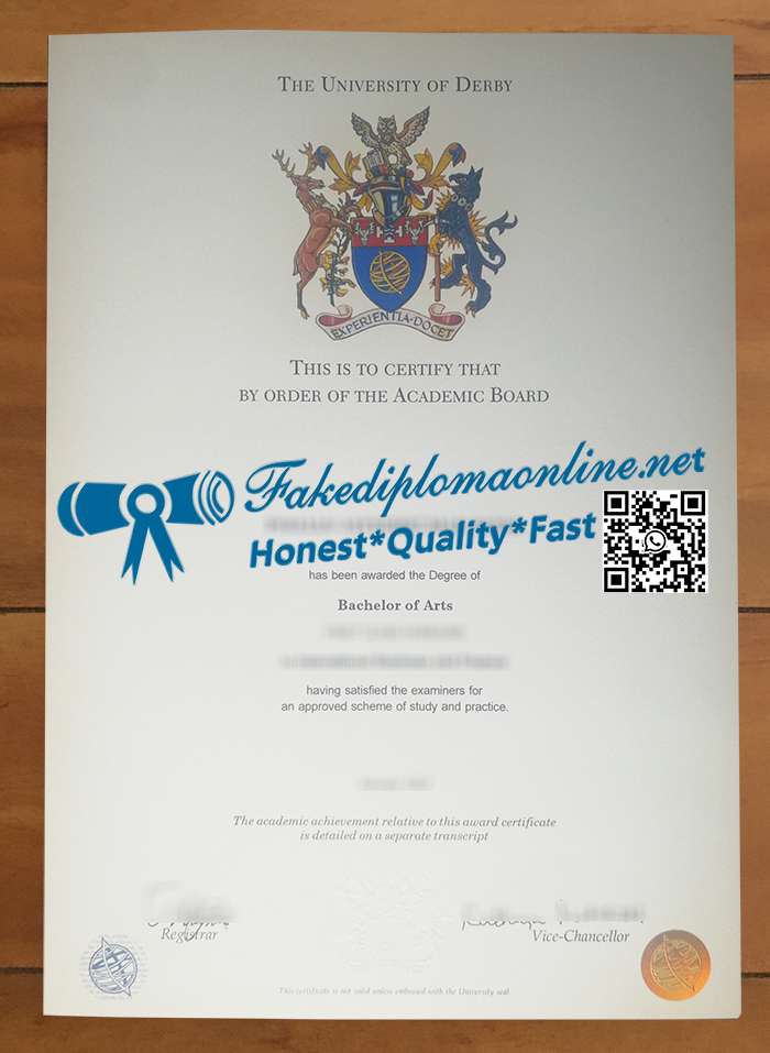 University of Derby degree