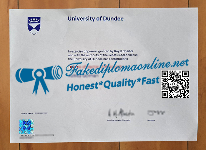 University of Dundee diploma
