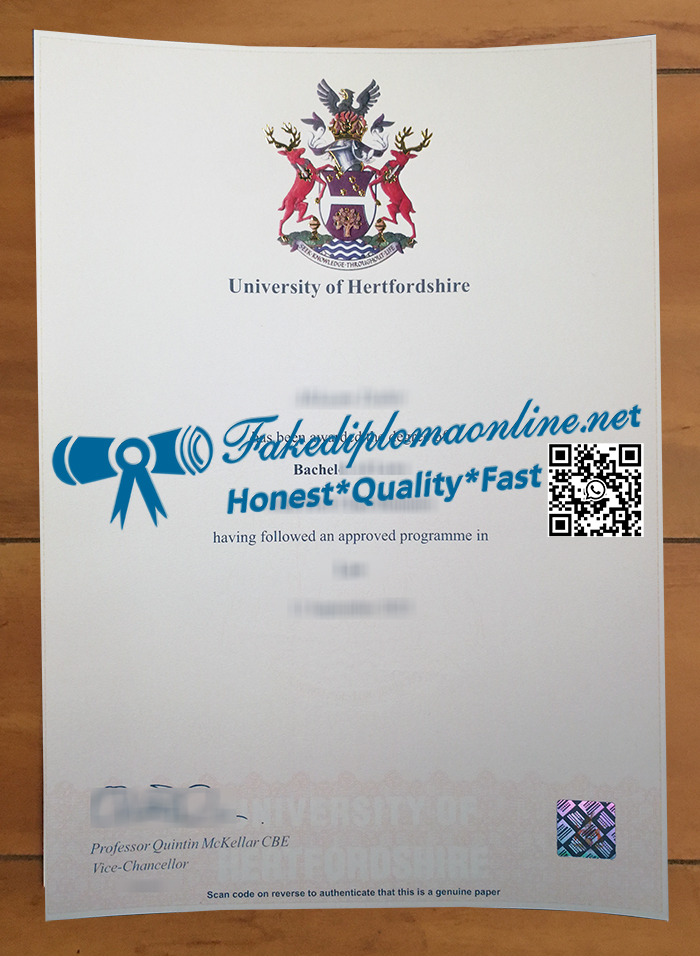 University of Hertfordshire diploma