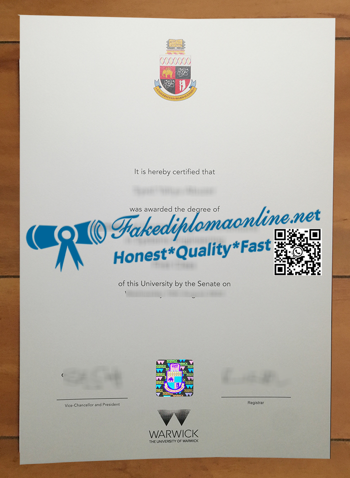 University of Warwick diploma