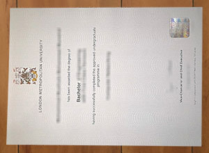New Sample of London Metropolitan University diploma online
