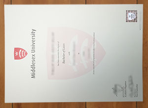 Realistic Middlesex University diploma sample display here