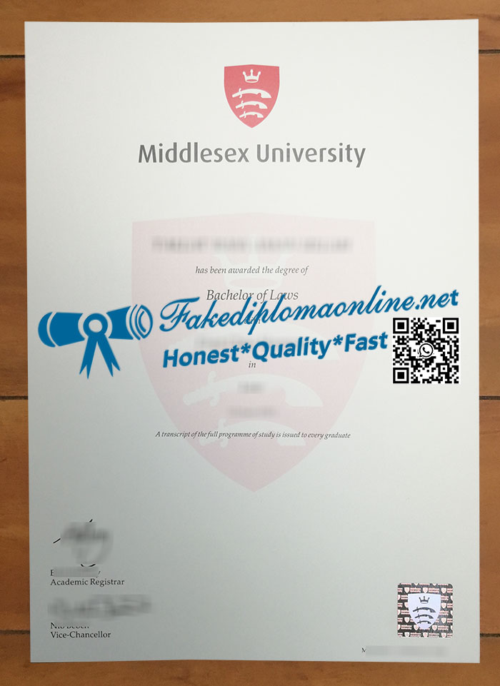 Middlesex University diploma