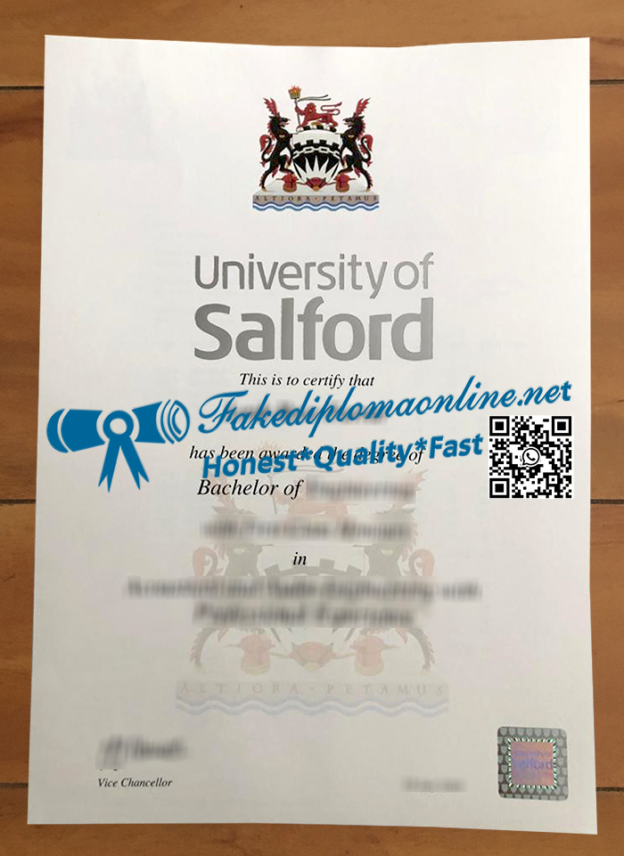 University of Salford diploma