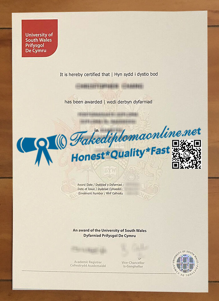 University of South Wales diploma