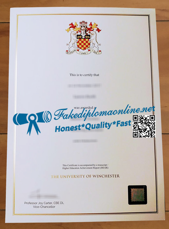 University of Winchester diploma