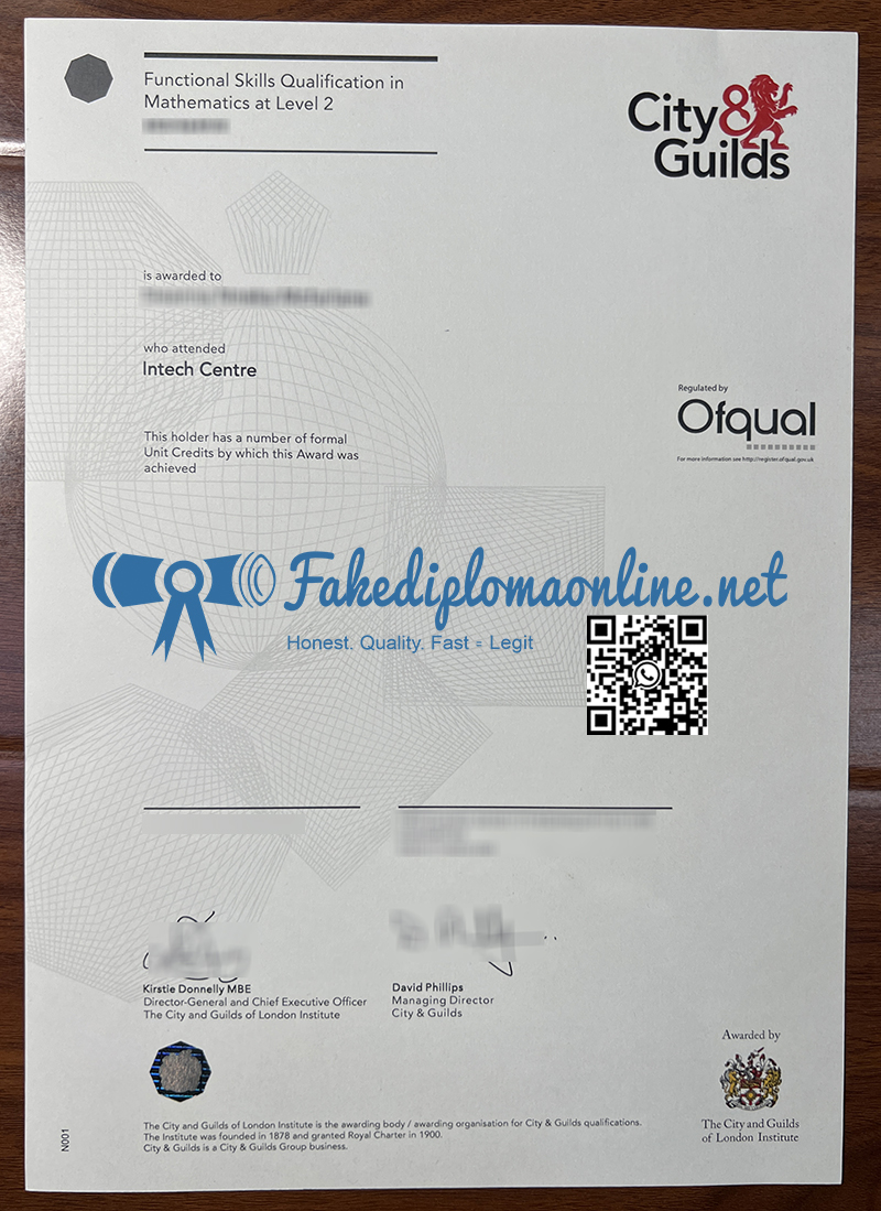 City & Guilds Level 2 Functional Skills Qualification in Mathematics
