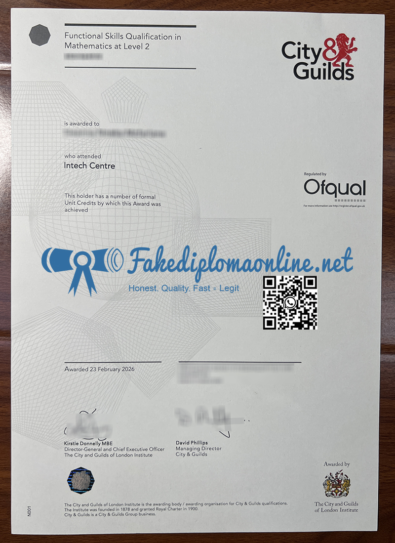 City & Guilds Level 2 Functional Skills Qualification in Mathematics