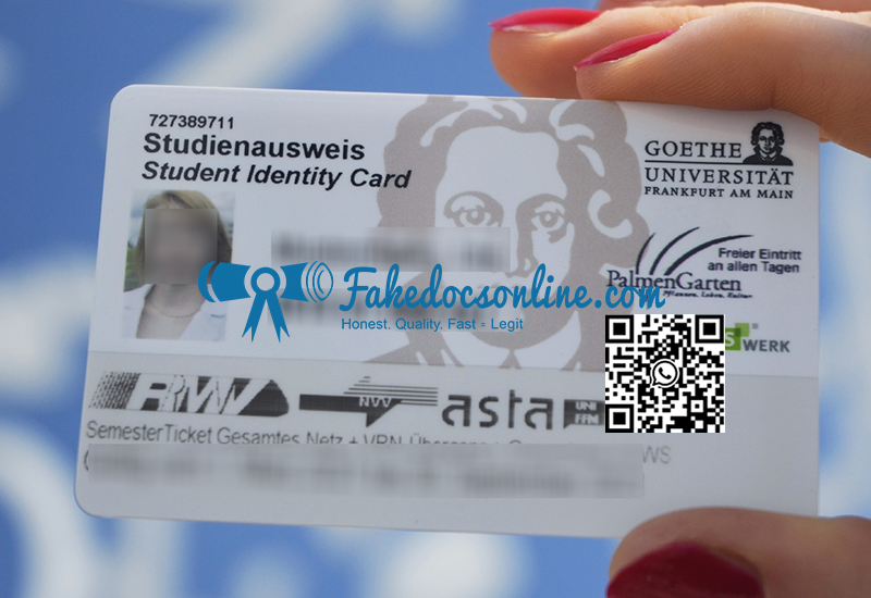 Goethe University student card