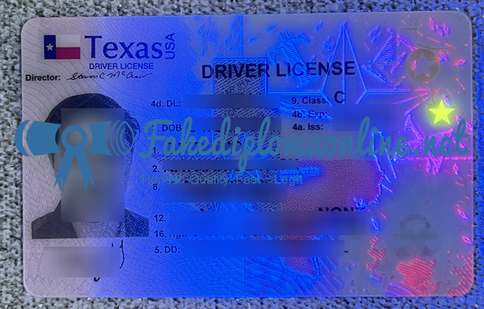 Texas driver License card2