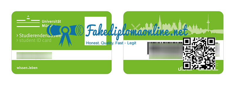 Universität Münster student ID card