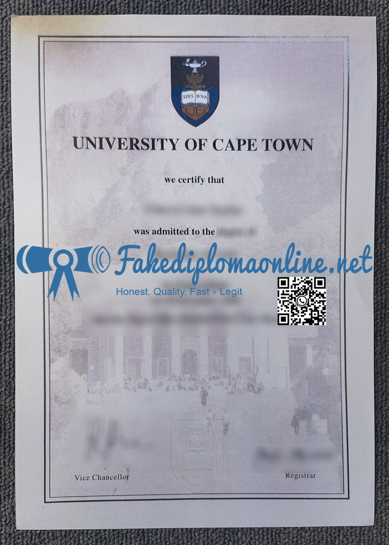 University of Caapetown degree