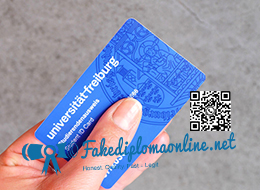 Premium University of Freiburg Student ID Card | Custom Prop & Replacement