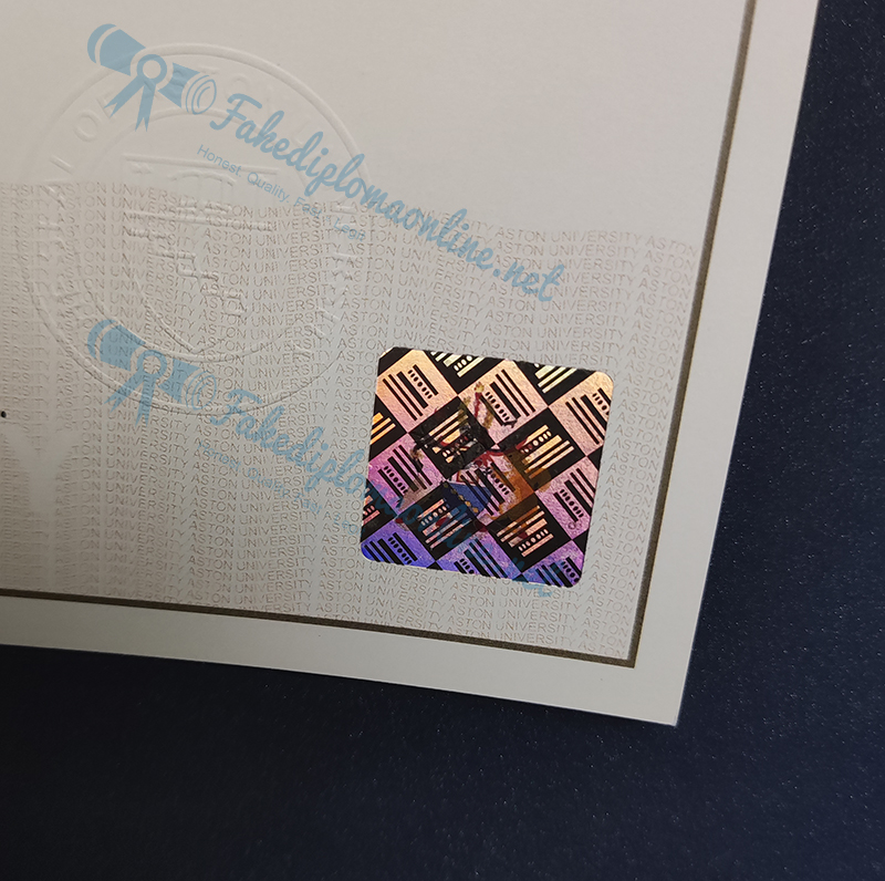 Aston University diploma of hologram