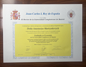 Complutense University of Madrid diploma Backup for Job Applications