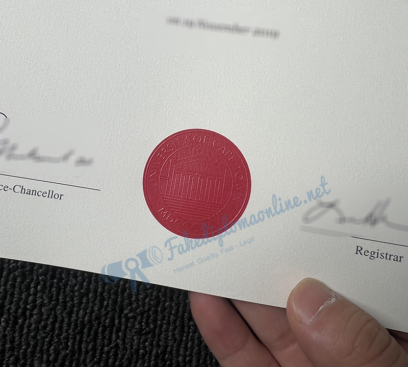 University Of Cape Town Diploma Detailed display