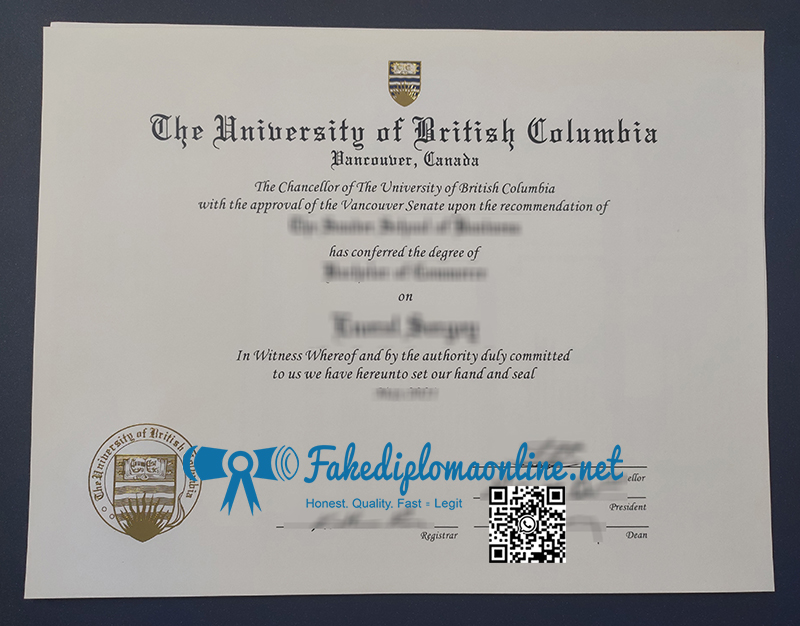 University of British Columbia degree