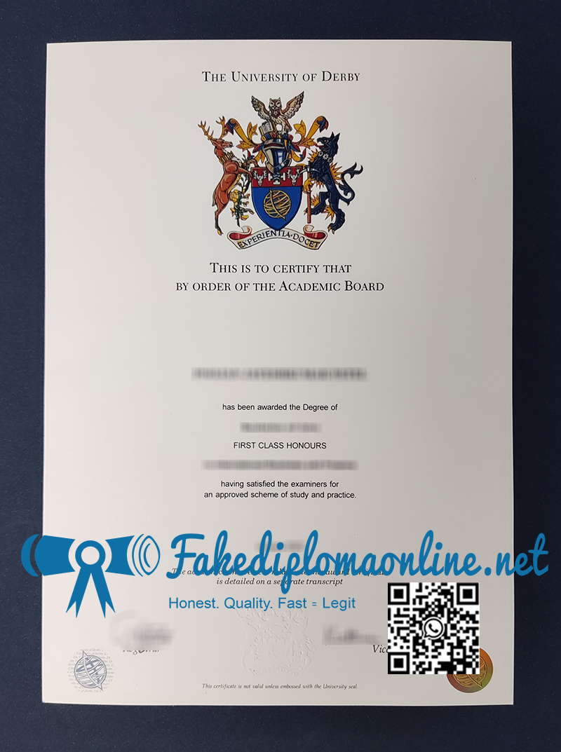 University of Derby diploma