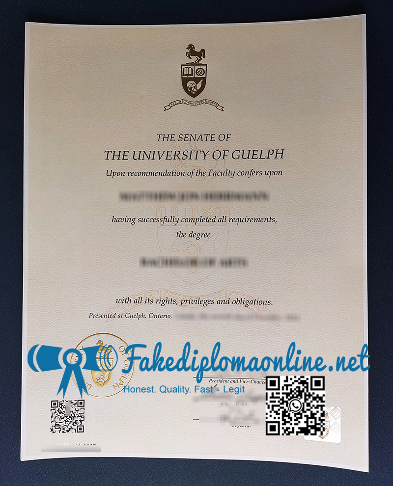 University of Guelph diploma
